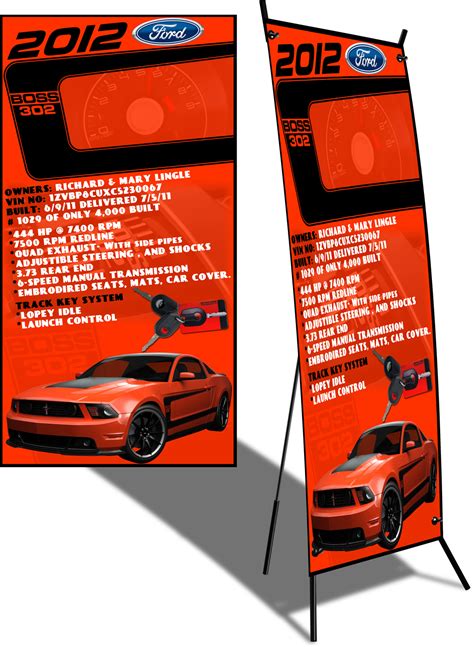 Car Show Banners/Stands | TrackMustangsOnline