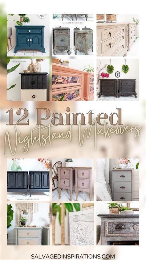 12 Painted Nightstand Ideas Salvaged Inspirations Bedroom Night