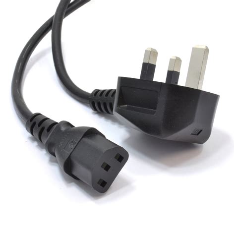 1m Kettle Lead Cables Uk Plug 3pin To Iec C5 Power Candttech