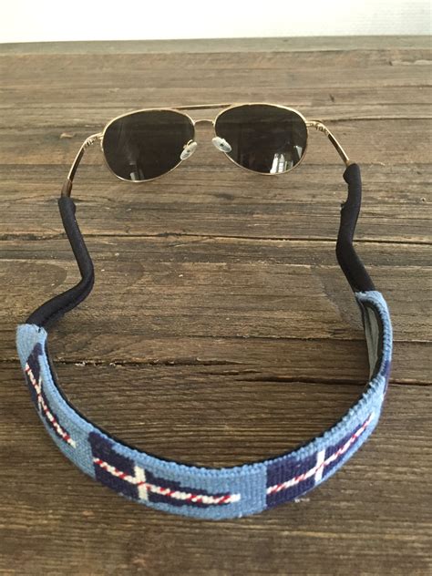 Custom Hand Stitched Needlepoint Sunglass Straps Made To Order — Bailey S Point