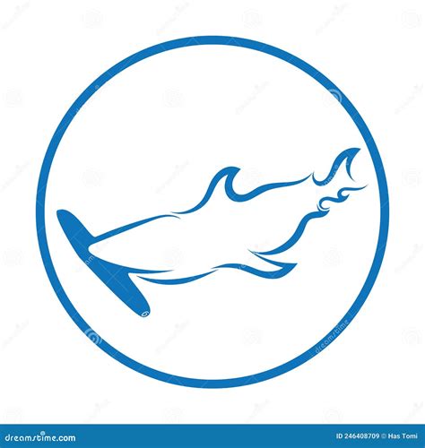 Ashark Illustration Logo Stock Vector Illustration Of Artwork 246408709