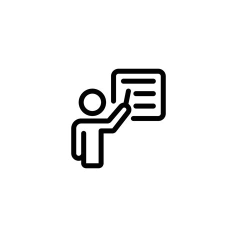 Presentation Icon Outline Icon 20114378 Vector Art At Vecteezy