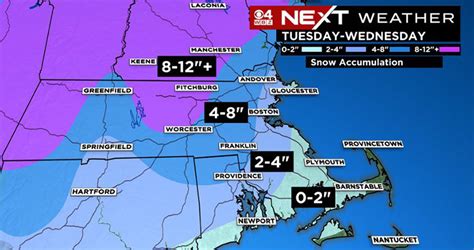 4 Snow Maps Predicting Snowfall Totals for Monday & Tuesday’s Nor ...