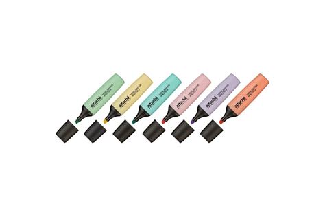 Маркеры-выделители текста Attache Selection Pastel 1-5 мм, набор 6 ...