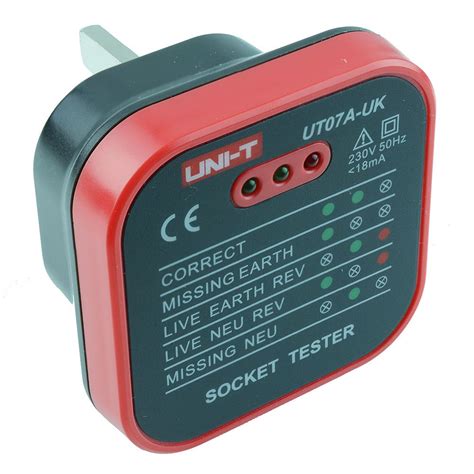 Купить Детекторы напряжения Uni-T UT07A UK Socket Tester with LED ...