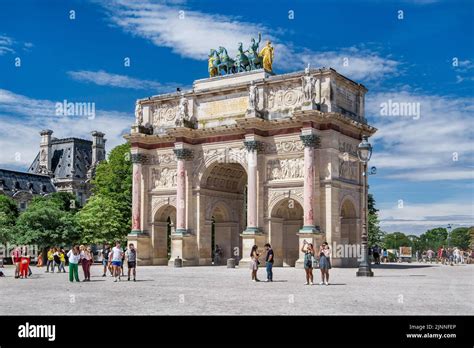 Arc De Triomphe Du Carrousel At The Tuileries Paris Ile De France