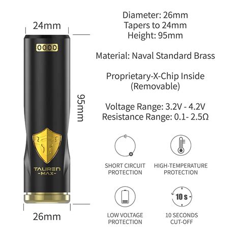 Thc Tauren Mod De Vape Hybride Max Avec Conception Hybride En Et