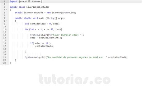 Ciclo For Java La Variable Contador Tutorias Co