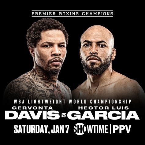 Gervonta Davis To Face Hector Luis Garcia January 7th Promotions