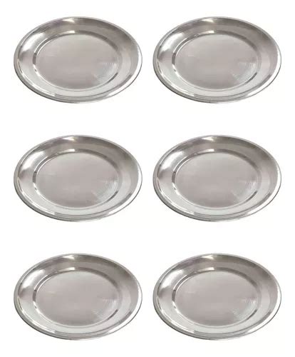 Set X 6 Plato Acero Inoxidable Playo 22 Cm Reforzado Cocina MercadoLibre