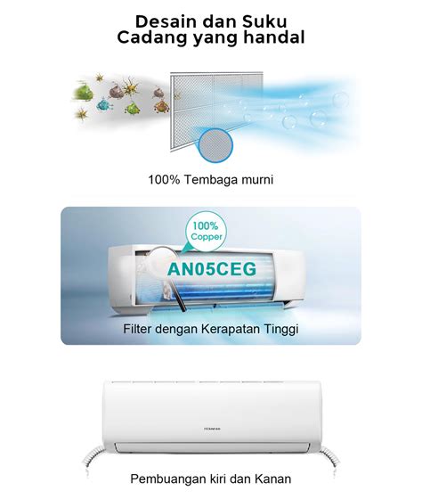 AC Split 0 5PK Pendingin Udara Ruangan AN05CEG Hisense