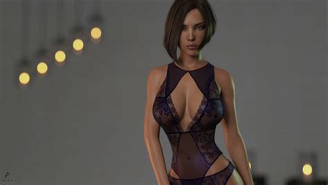 Sexy Girl In Lingerie By Acexgamestudio