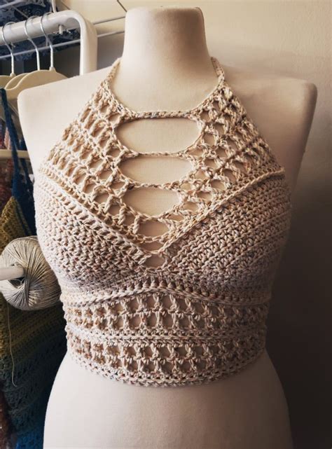 Crochet Halter Top Nude Festival Top Modern Top Hippie Etsy Artofit