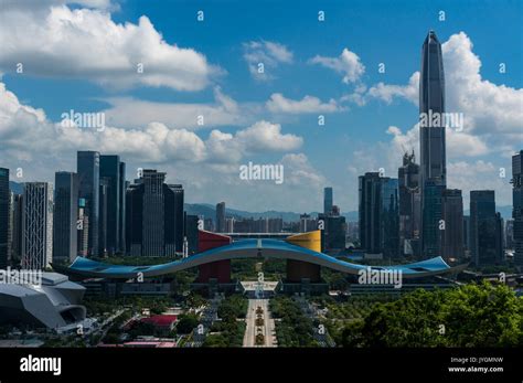 shenzhen building skyline  res stock photography  images alamy