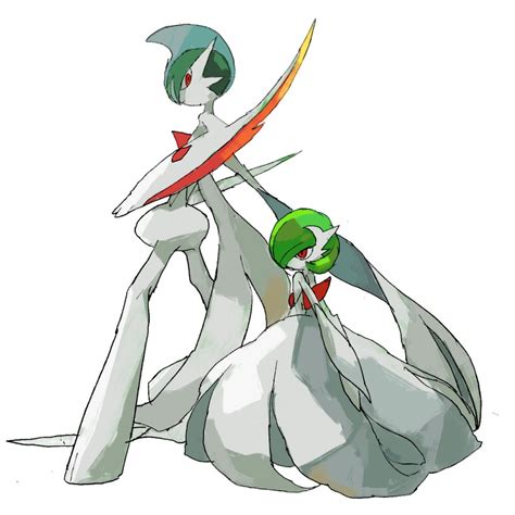 Gardevoir Gallade Mega Gardevoir And Mega Gallade Pokemon Drawn By