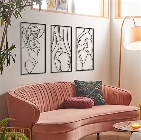 Get Naked Metal Wall Art Wall Art Minimalist Wall Art Metal Wall Decor Get Naked Sign