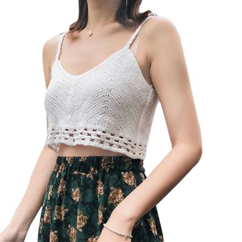 FREE SHIPPING Women S Handmade Sexy Bikini Crochet Knitted Crop Top JKP Allkpop Shop