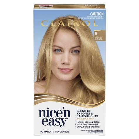 Buy Clairol Nice N Easy Permanent Hair Colour Medium Blonde Online At Chemist Warehouse