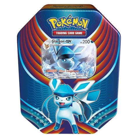 Lata De Pokemon - Lata Pokemon Celebração de Evolução Glaceon Gx Sol e Lua | Pokemon ...