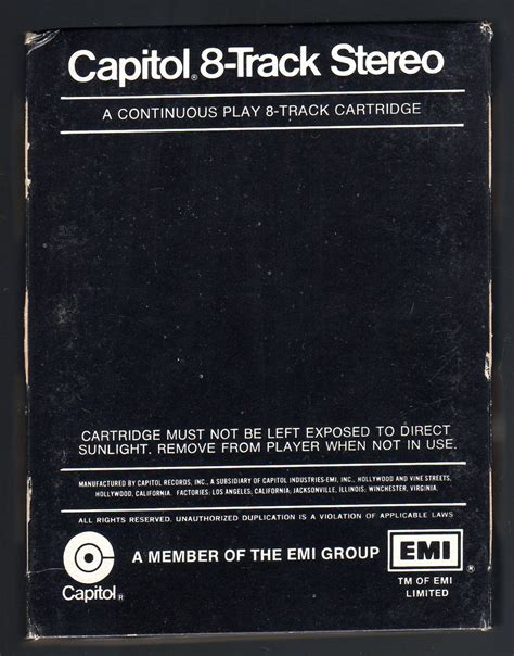 Babe Ruth Amar Caballero 1973 CAPITOL A32 8 TRACK TAPE