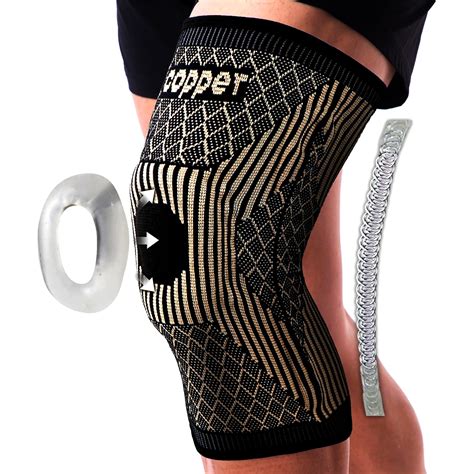 JIUFENTIAN 3XL Copper Knee Braces for Athletic Support, with Patella
