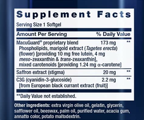 Life Extension MacuGuard® Ocular Support with Saffron 60C – Synergy