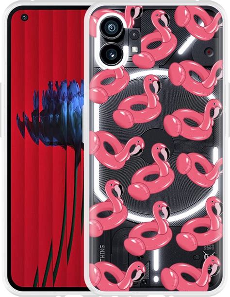 Cazy Hoesje Geschikt Voor Nothing Phone 1 Inflatable Flamingos Bol