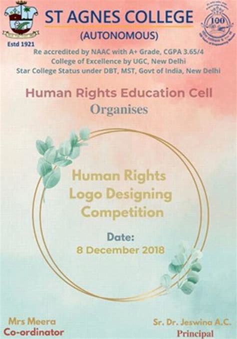 Human Rights Logo Designing competition - St. Agnes College (Autonomous ...