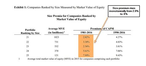 size premium  persist