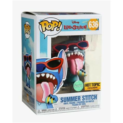 Funko Disney Lilo Stitch Pop Summer Stitch Scented 636 Hot Topic Exclusivo Shopee Brasil