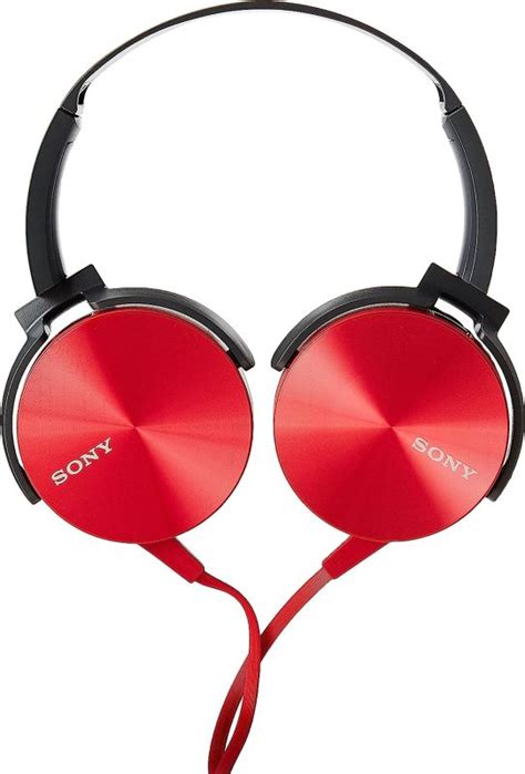 Sony Mdr Xb450ap Extra Bass Headphone Red