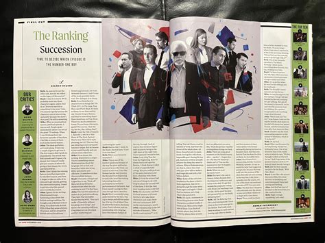 Empire magazine did a top 10 ranking of Succession episodes. Agree or