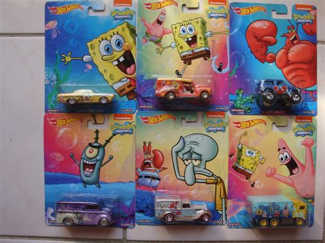 Ct Hot Wheels Spongebob Squarepants Complete Set