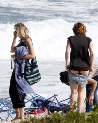 Miley Cyrus Enjoying On Beach And Showing Her Sexy Ass In Bikini Porn Pictures XXX Photos Sex