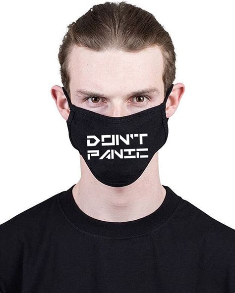 МАСКА З ПРИНТОМ DONT PANIC