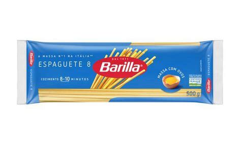 Marca De Macarrão Espaguete - Macarrão Espaguete 8 com Ovos BARILLA 500g - Macarrão - Magazine Luiza