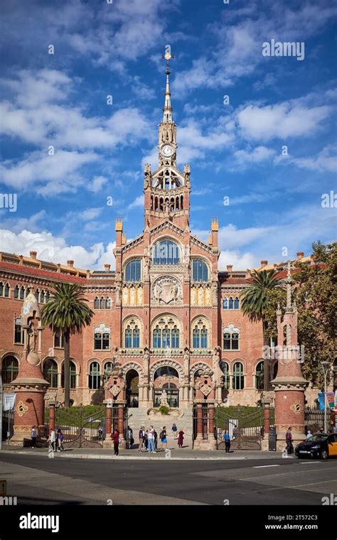 Exterior Of The Modernist Hospital De La Santa Creu I Sant Pau In