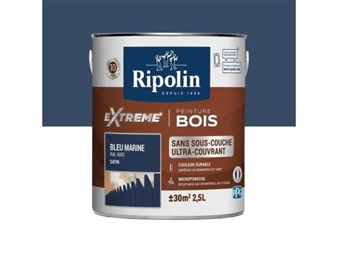 Ripolin Peinture Pour Pour Bois Interieur Exterieur Bleu Marine Ral