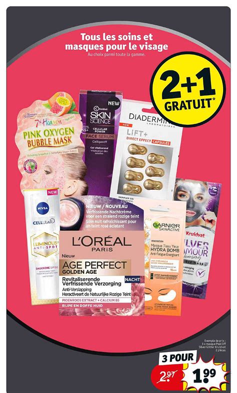 Promo Soins Et Masques Pour Le Visage Chez Kruidvat Icatalogue Fr