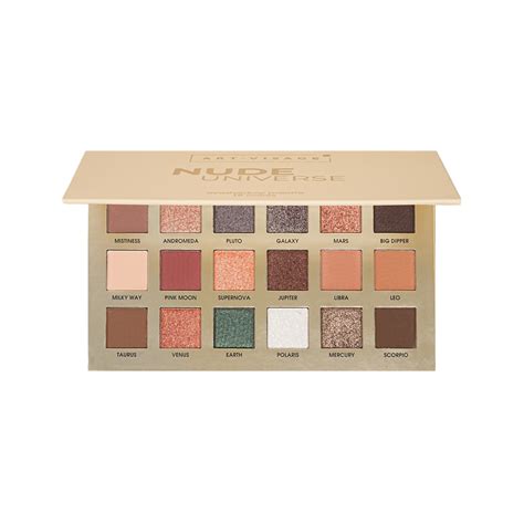 Палетка теней для век ART VISAGE NUDE UNIVERSE 18 тонов купить в интернет магазине косметики