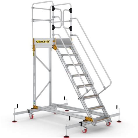 Climb It Extra Large Platform Safety Steps With Adjustable Stabilisers