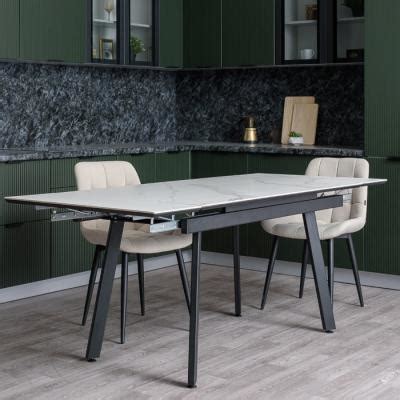 Стол керамический раздвижной Герцог 1400(2000)х800х300 Белый купить в ...