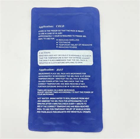 Approved First Aid Portable Reusable Cooling Pad Gel Hot Cold Pack Factory Price And Ce Price