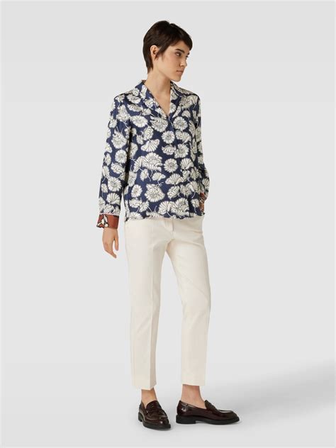 Weekend Max Mara Bluse Aus Seide Mit Floralem Motiv Print Modell Palla