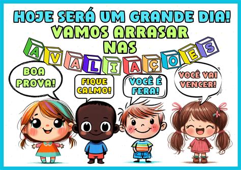Mensagem De Boa Prova Infantil - KIT BOA PROVA – PAINÉIS E MEDALHAS – BOA PROVA! – Arrisque e Rabisque