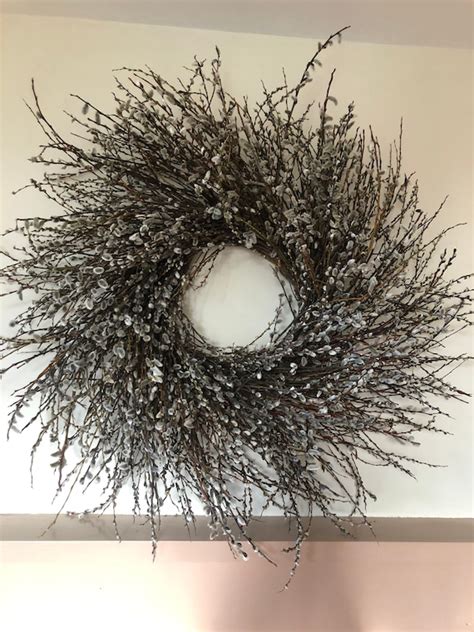 Extra Large Pussy Willow Wreath Etsy