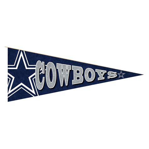 Dallas Cowboys 24 Wood Pennant