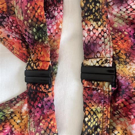 MissGuided Snake Print Bikini Set With Buckle Depop