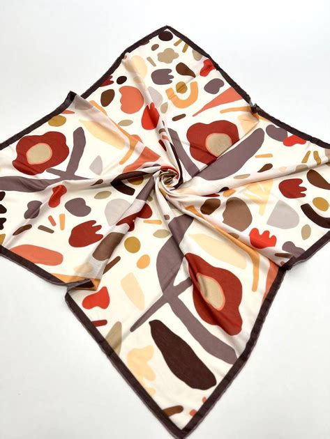 Легкий платок Bona Sera цветы 90*90 см батист/коттон ручная обработка ...