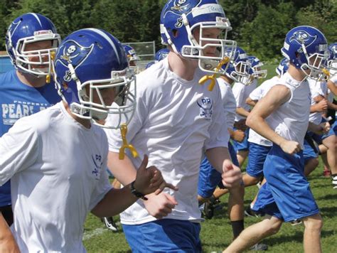 First day of Pearl River High School football practice